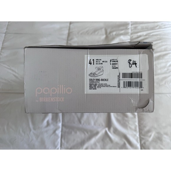 New Papillio Soley Ring Buckle Wedge Sandal beige SAND CASTLE Sz 41 10 NWB - Picture 6 of 9